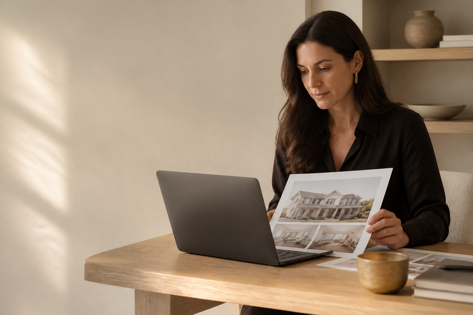 An agent designing an on-brand listing flyer in Canva, using the shared Iron Valley brand kit